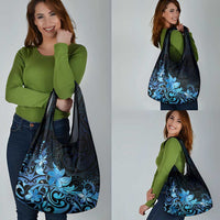 Matariki New Zealand Grocery Bag Maori Pattern Blue Galaxy LT05 - Polynesian Pride