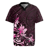 Matariki New Zealand Rugby Jersey Maori Pattern Pink Galaxy