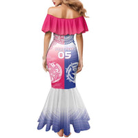 Custom Northern Mariana Islands And Japan Together Family Matching Mermaid Dress and Hawaiian Shirt