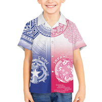 Custom Northern Mariana Islands And Japan Together Family Matching Tank Maxi Dress and Hawaiian Shirt