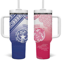 Custom Northern Mariana Islands And Japan Together Tumbler With Handle