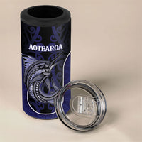 Personalised New Zealand Aotearoa 4 in 1 Can Cooler Tumbler Blue Marlin Fishing Maori Pattern LT05 - Polynesian Pride