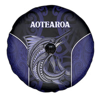 New Zealand Aotearoa Spare Tire Cover Blue Marlin Fishing Maori Pattern LT05 - Polynesian Pride