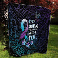 Polynesia Suicide Prevention Awareness Quilt Keep Going The World Needs You