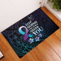 Polynesia Suicide Prevention Awareness Rubber Doormat Keep Going The World Needs You