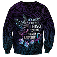 Polynesia Suicide Prevention Awareness Sweatshirt Keep Going The World Needs You