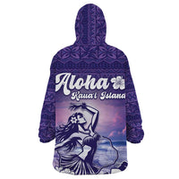 Aloha Hawaii Kauai Island Wearable Blanket Hoodie Hula Till You Drop