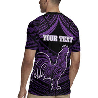 Personalised Hawaii Kauai Island Rugby Jersey Rooster Tribal Tattoo Simple Style