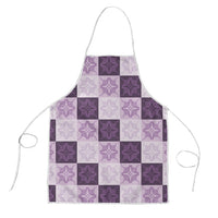 Lavender Manta Ray Hawaiian Quilt Motif Apron