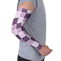 Lavender Manta Ray Hawaiian Quilt Motif Arm Sleeves