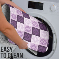 Lavender Manta Ray Hawaiian Quilt Motif Bathroom Set