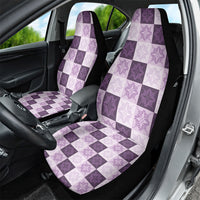 Lavender Manta Ray Hawaiian Quilt Motif Car Seat Cover