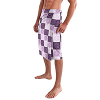 Lavender Manta Ray Hawaiian Quilt Motif Lavalava