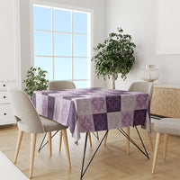 Lavender Manta Ray Hawaiian Quilt Motif Tablecloth