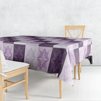 Lavender Manta Ray Hawaiian Quilt Motif Tablecloth