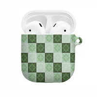 Sage Green Manta Ray Hawaiian Quilt Motif AirPods Case