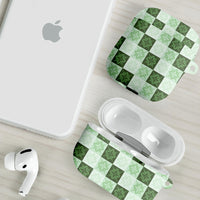 Sage Green Manta Ray Hawaiian Quilt Motif AirPods Case
