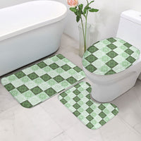 Sage Green Manta Ray Hawaiian Quilt Motif Bathroom Set