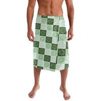 Sage Green Manta Ray Hawaiian Quilt Motif Lavalava