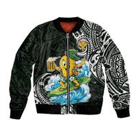 Aloha Hawaii Mango Surfing Bomber Jacket Polynesian Style
