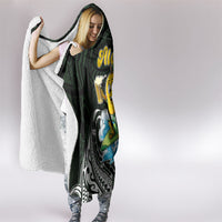 Aloha Hawaii Mango Surfing Hooded Blanket Polynesian Style