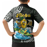 Aloha Hawaii Mango Surfing Kid Hawaiian Shirt Polynesian Style