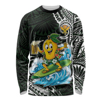 Aloha Hawaii Mango Surfing Long Sleeve Shirt Polynesian Style
