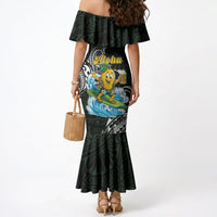 Aloha Hawaii Mango Surfing Mermaid Dress Polynesian Style