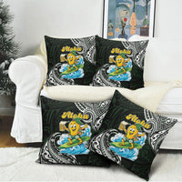 Aloha Hawaii Mango Surfing Pillow Cover Polynesian Style