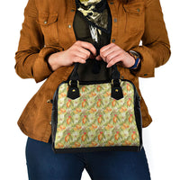 Vintage Hawaii Mango Shoulder Handbag Yellow Green Hawaiian Palaka