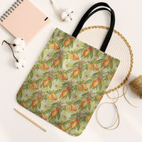 Vintage Hawaii Mango Tote Bag Yellow Green Hawaiian Palaka