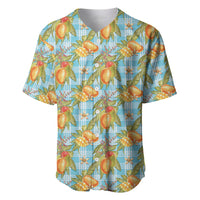 Vintage Hawaii Mango Baseball Jersey Blue Hawaiian Palaka