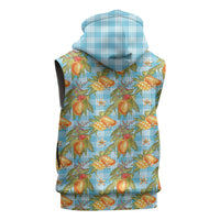 Vintage Hawaii Mango Sleeveless Zip Hoodie Blue Hawaiian Palaka