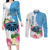 fiji-day-couples-matching-long-sleeve-bodycon-dress-and-long-sleeve-button-shirts-tanoa-hibiscus-fijian-tapa-masi-pattern