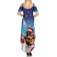 New Zealand Kiwi Christmas Summer Maxi Dress Xmas Vibe LT05 - Polynesian Pride