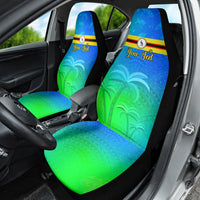 Personalised Solomon Islands Choiseul Province Day Car Seat Cover Sea Turtle Tribal Pattern LT05 - Polynesian Pride