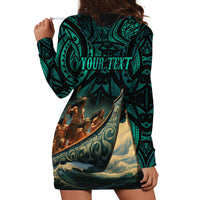 Personalised New Zealand Tamaki Herenga Waka Festival Hoodie Dress Maori Pattern LT05 - Polynesian Pride