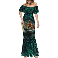 Personalised New Zealand Tamaki Herenga Waka Festival Mermaid Dress Maori Pattern LT05 - Polynesian Pride
