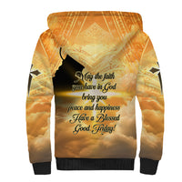 Happy Good Friday Sherpa Hoodie God Will Bless You LT05 - Polynesian Pride