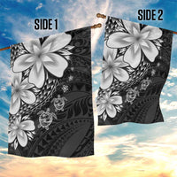 Polynesia Romantic Valentine Garden Flag Sea Turtle Couple With Black Plumeria LT05 - Polynesian Pride