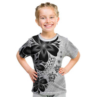 Polynesia Romantic Valentine Kid T Shirt Sea Turtle Couple With White Plumeria