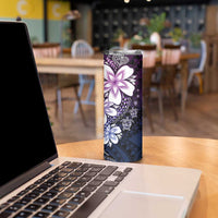 Polynesia Romantic Valentine Skinny Tumbler Sea Turtle Couple With Purple Gradient Plumeria LT05 - Polynesian Pride