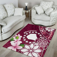 Cook Island Mangaia Gospel Day Area Rug Floral Tribal Pattern