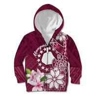 Personalised Cook Island Mangaia Gospel Day Kid Hoodie Floral Tribal Pattern