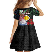 Personalised Vanuatu Shefa Day Family Matching Short Sleeve Bodycon Dress and Hawaiian Shirt Floral Pattern LT05 - Polynesian Pride