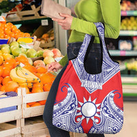 Taiwan Grocery Bag Austronesian Tribal Tattoo Red - Polynesian Pride