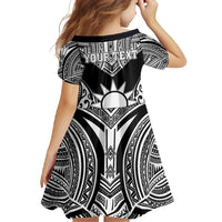 Personalised Taiwan Family Matching Tank Maxi Dress and Hawaiian Shirt Austronesian Tribal Tattoo Black - Polynesian Pride