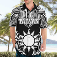 Personalised Taiwan Hawaiian Shirt Austronesian Tribal Tattoo Black - Polynesian Pride