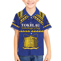Personalised Tokelau Happy Tokehega Day Family Matching Summer Maxi Dress and Hawaiian Shirt Polynesian Tribal Tattoo
