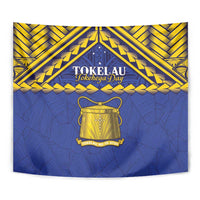 Tokelau Happy Tokehega Day Tapestry Polynesian Tribal Tattoo